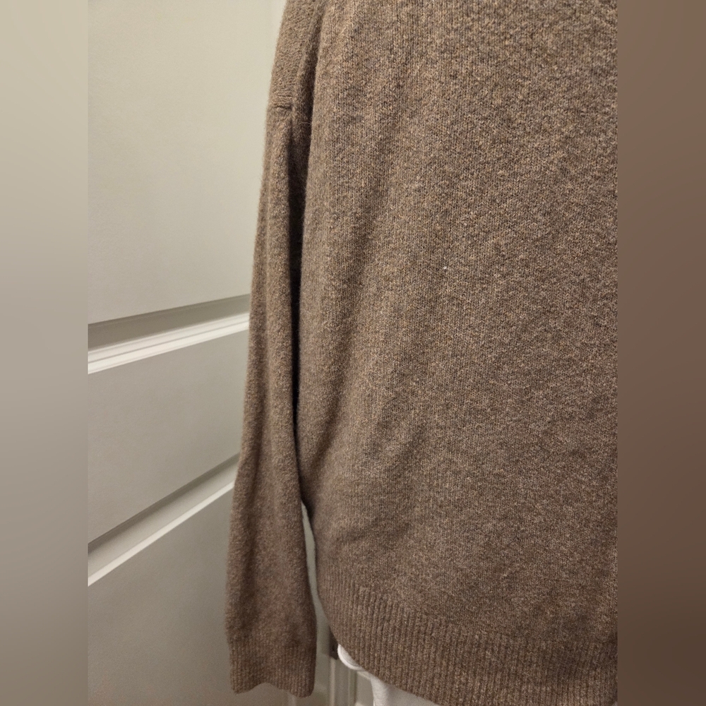 Everlane Wool Alpaca Blend Brown Button-Up Women's Cardigan Size M - Picture 6 of 11